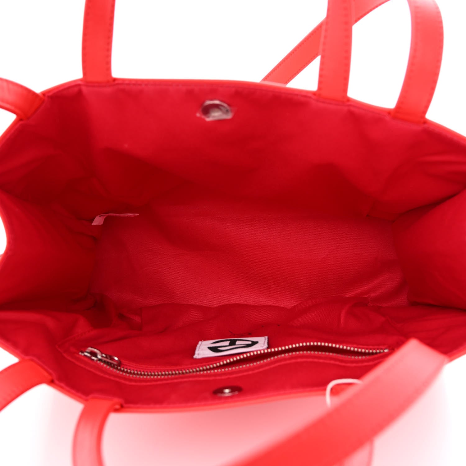 Telfar Vegan Leather Medium Shopping Bag Red 5 of 13