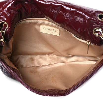 Chanel Vinyl Rock and Chain Medium Flap Bordeaux 5 of 11