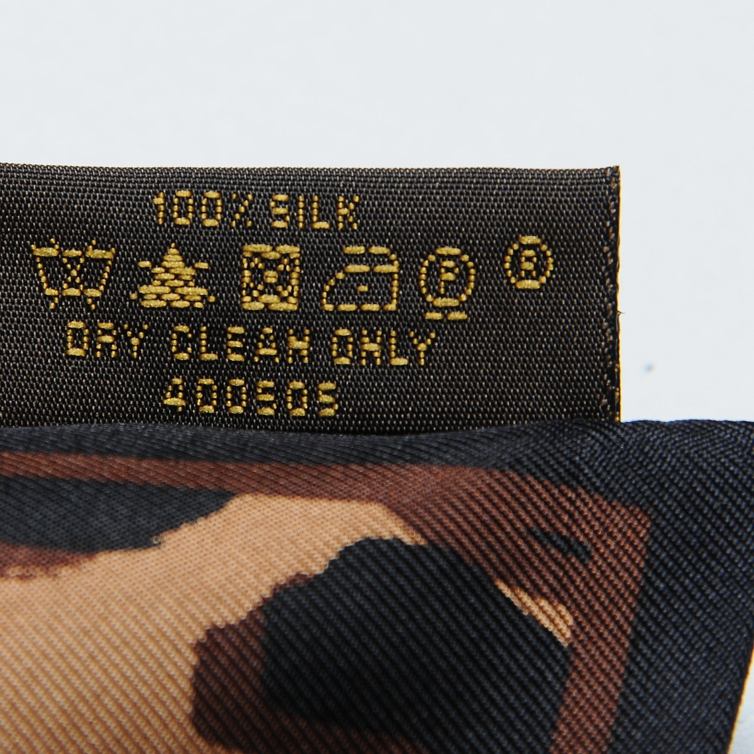 Louis Vuitton Silk Leopard Bandeau Scarf Marron 5 of 5