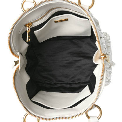 Miu Miu Nappa Matelasse Lux Mini Crossbody Tote Bianco 5 of 9