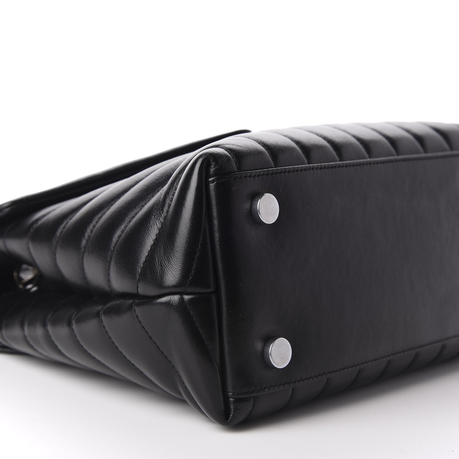 Saint Laurent Calfskin Y Quilted Monogram Medium Loulou Chain Satchel Black 6 of 12