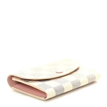 Louis Vuitton Damier Azur Rosalie Coin Purse Rose Ballerine 4 of 7