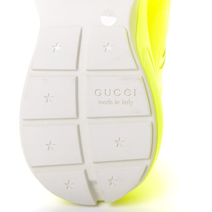 Gucci Calfskin Mens Rhyton Sneakers 9 Yellow Fluo 8 of 10