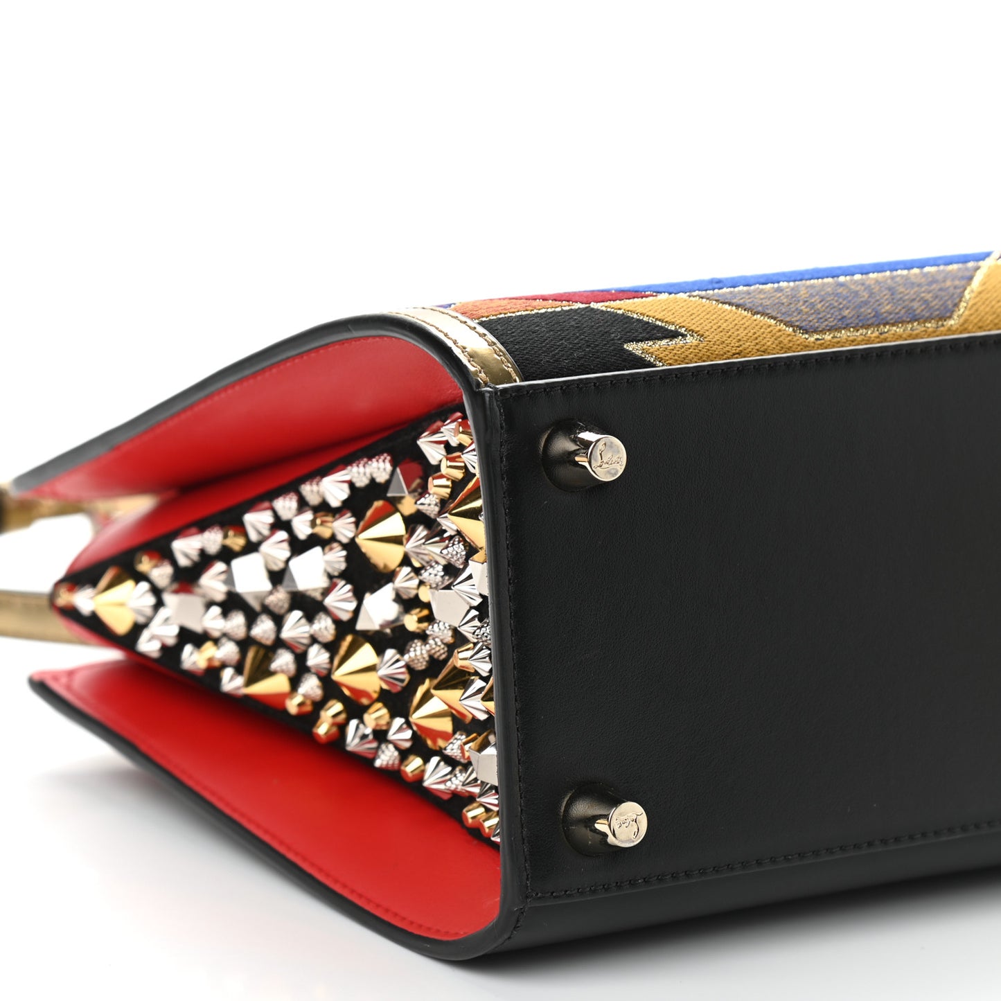 Calfskin Embroidered Small Paloma Multicolor