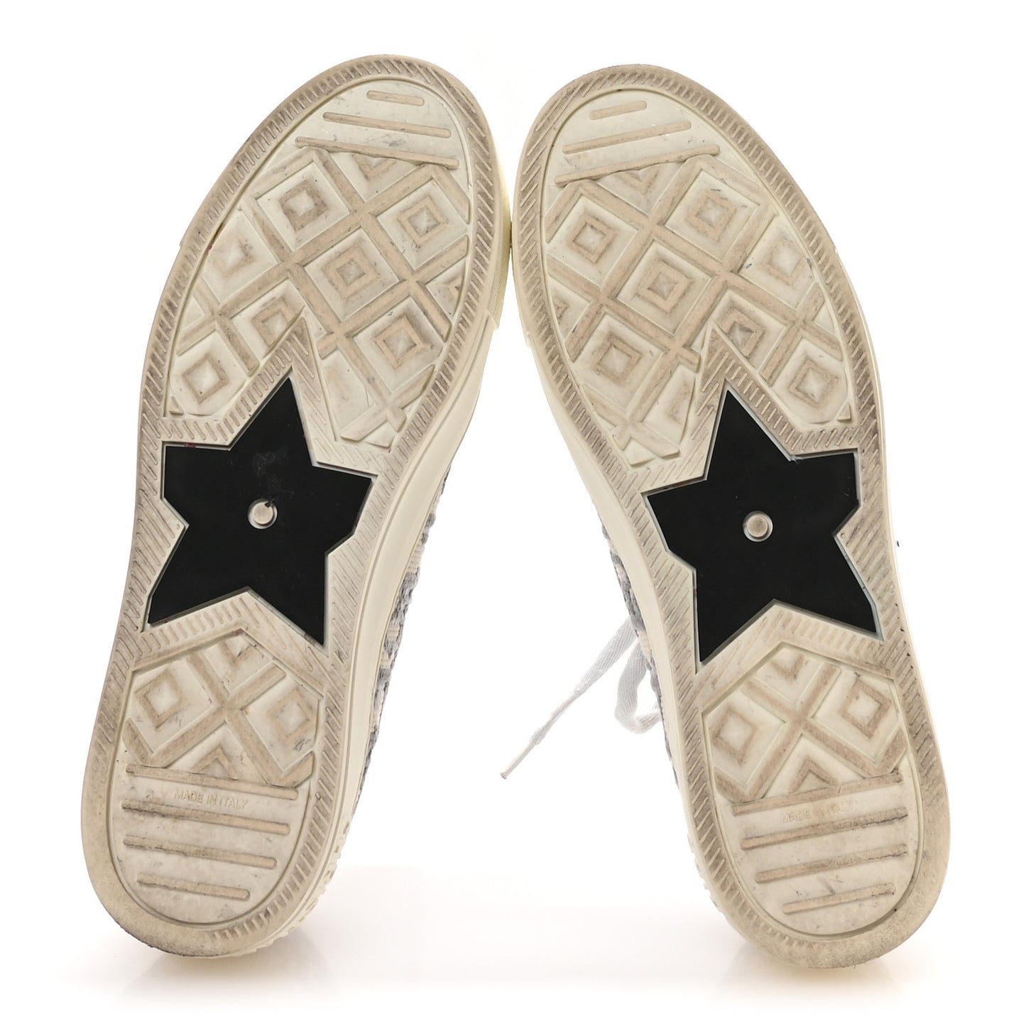 Canvas Oblique Walk'N'Dior Low Top Sneakers 37 Grey Stone