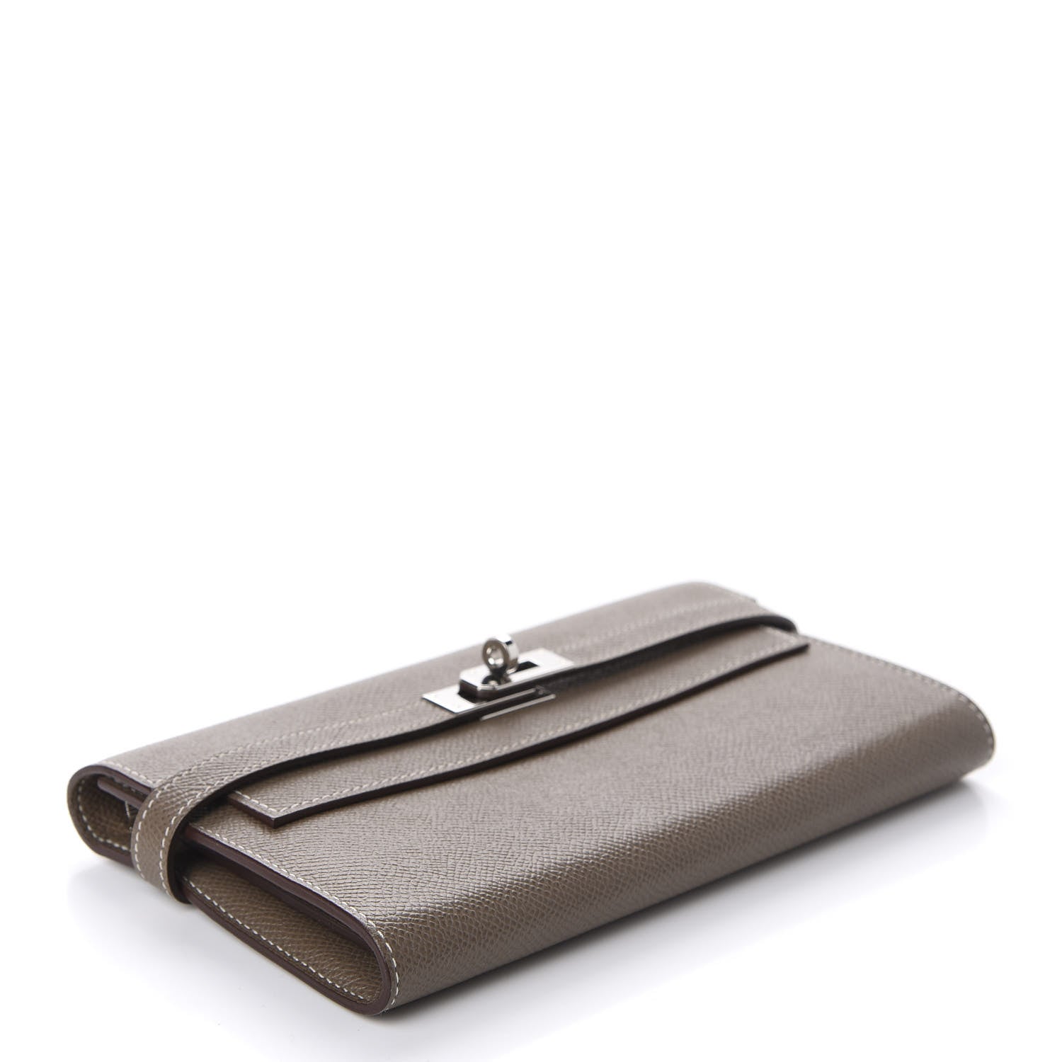 Hermes Epsom Kelly Longue Wallet Etoupe 4 of 8