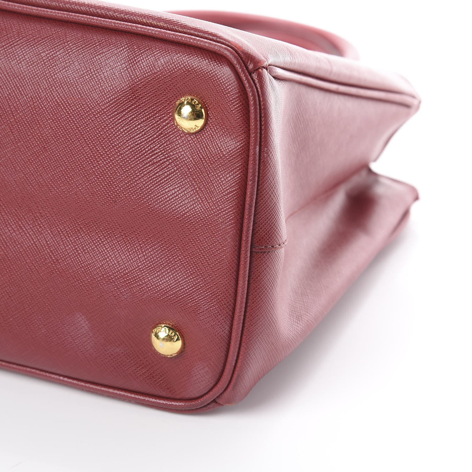 Prada Saffiano Lux Medium Tote Fuoco 6 of 8