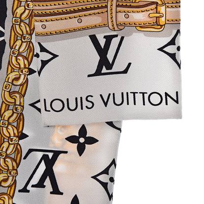 Louis Vuitton Silk Monogram Confidential Bandeau Black 3 of 5
