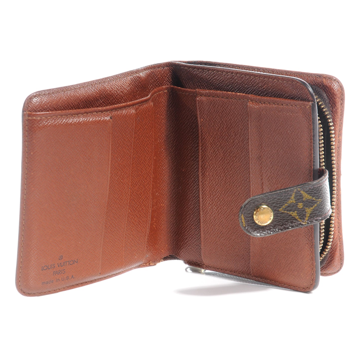 Monogram Compact Zippe Zipped Wallet
