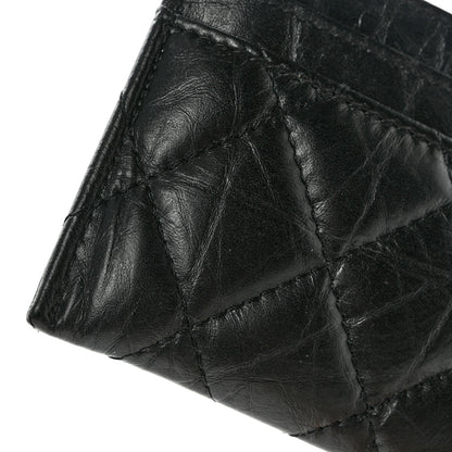 Chanel Aged Calfskin Quilted Reissue Card Holder So Black 10 of 11
