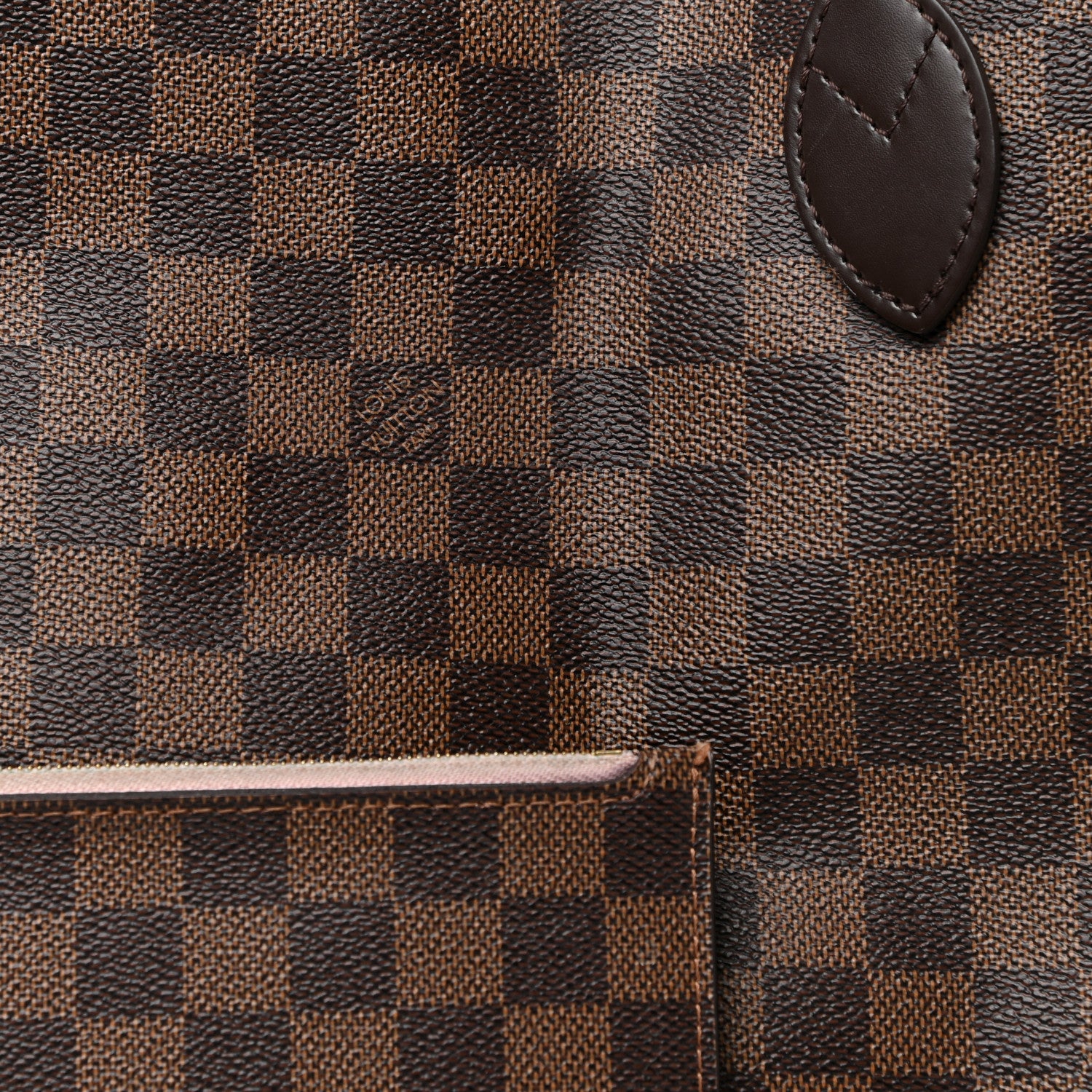 Louis Vuitton Damier Ebene Neo Neverfull MM Rose Ballerine 8 of 31