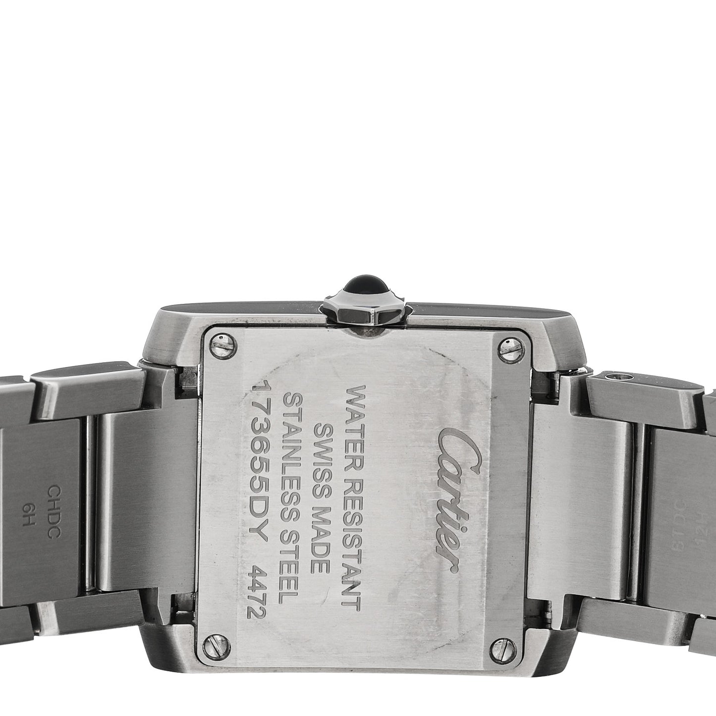 Stainless Steel 21mm Tank Francaise Quartz Watch Silver