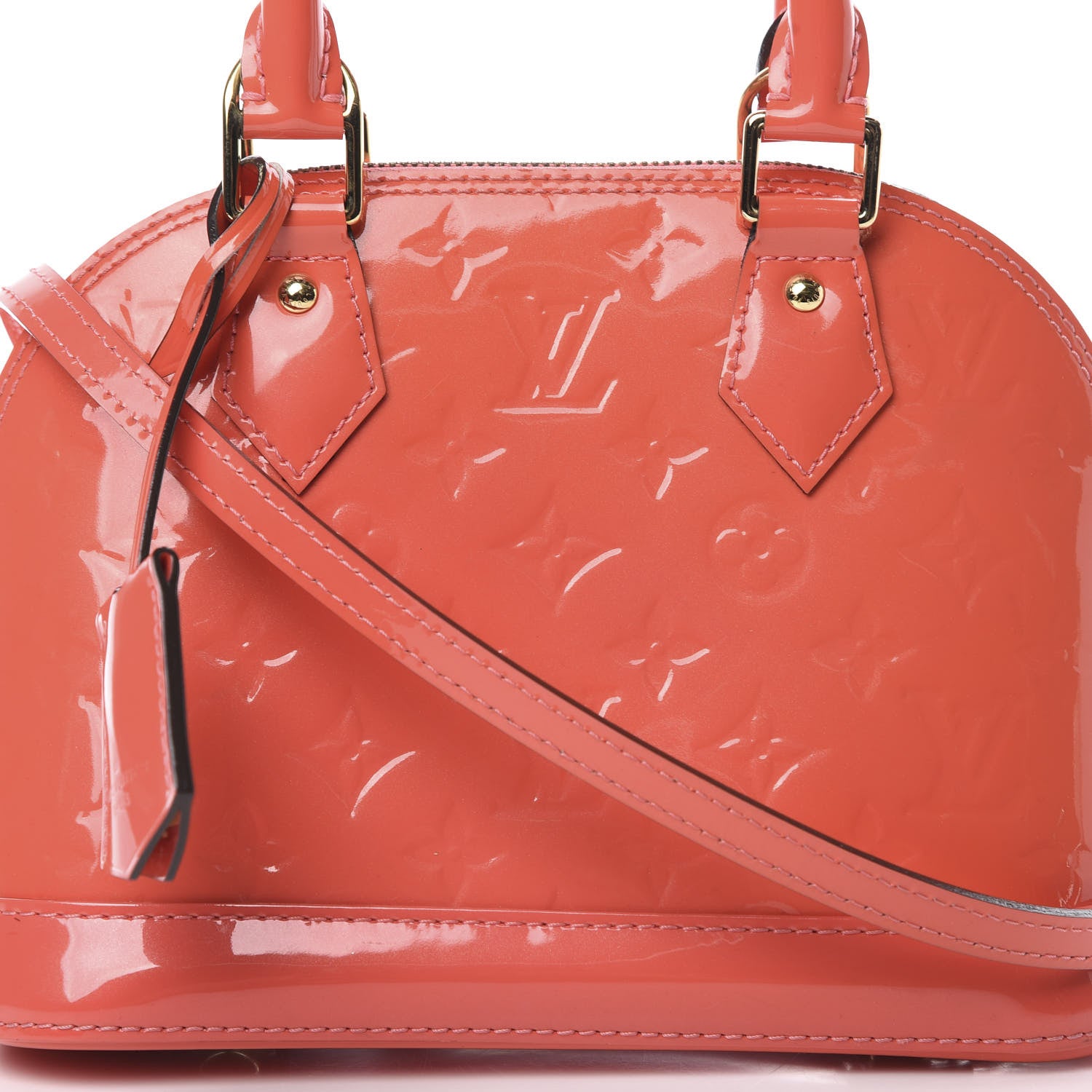 Louis Vuitton Vernis Alma BB Rose Litchi 8 of 12