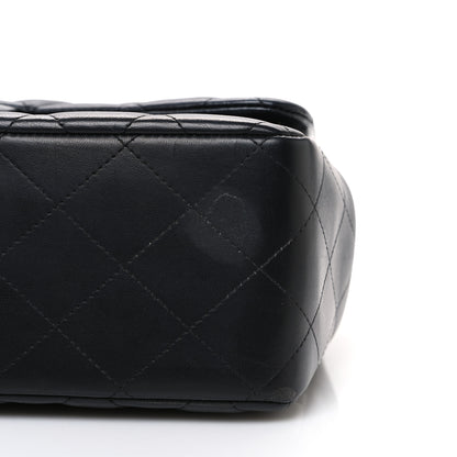 Chanel Lambskin Quilted Jumbo Double Flap Black 11 of 11