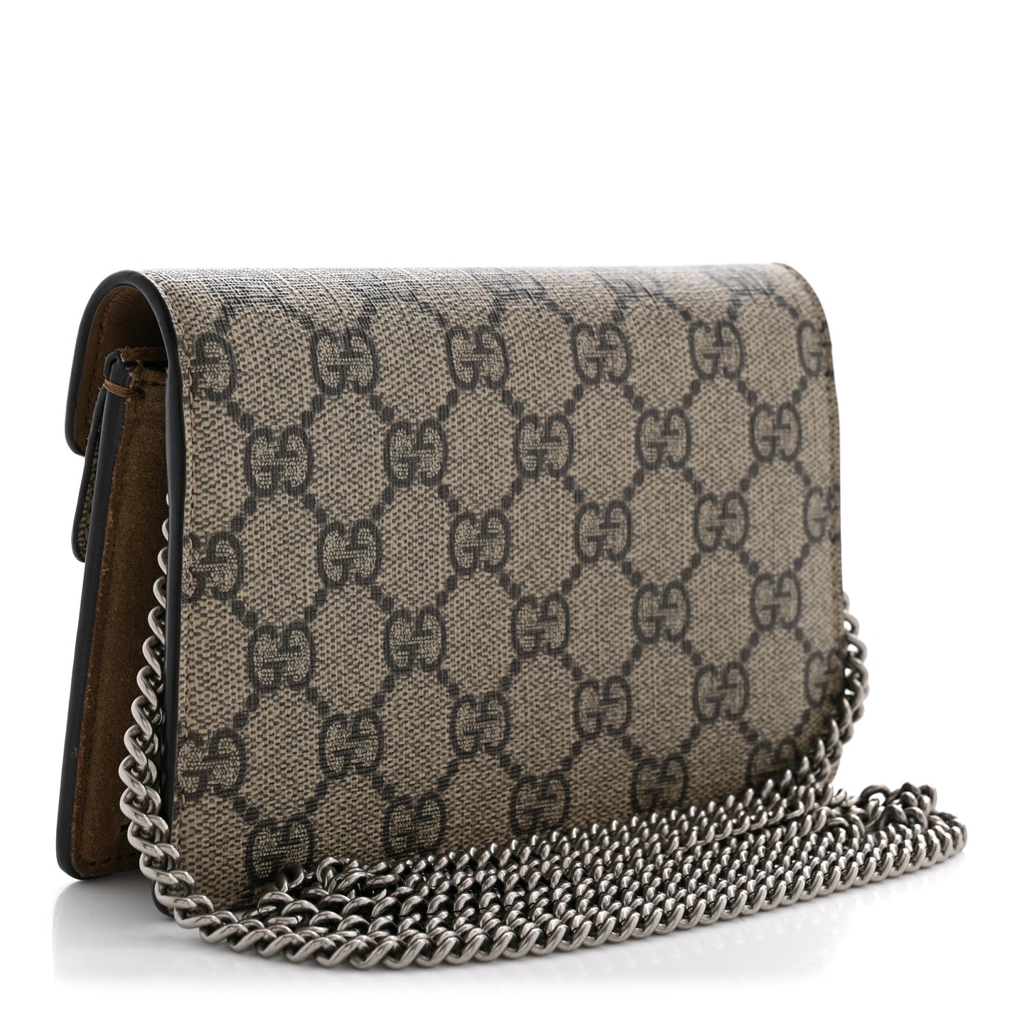 GG Supreme Monogram Super Mini Dionysus Shoulder Bag Taupe