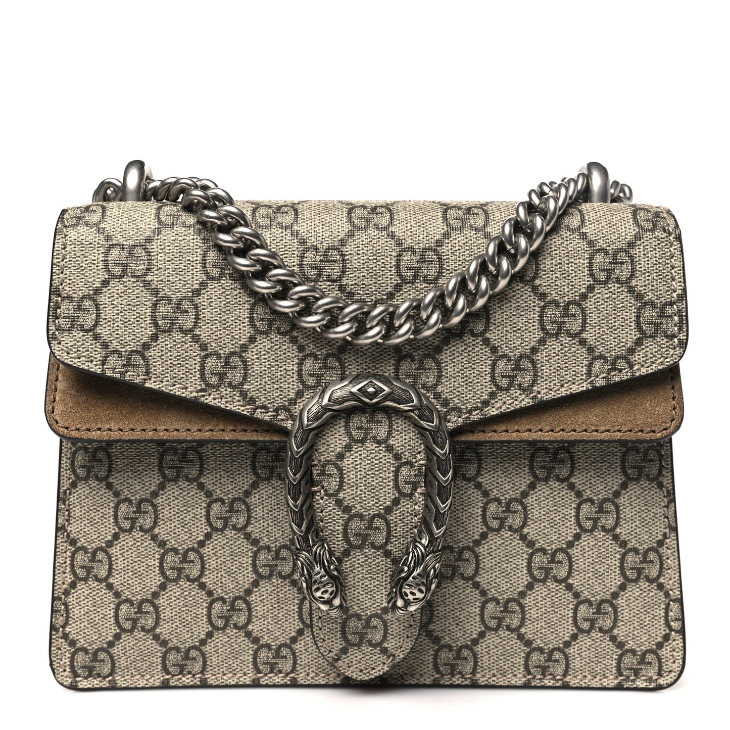 GG Supreme Monogram Mini Dionysus Shoulder Bag Taupe