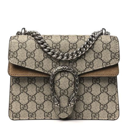 Gucci GG Supreme Monogram Mini Dionysus Shoulder Bag Taupe 1 of 11