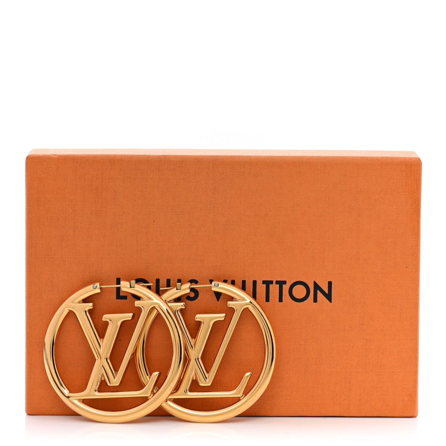 Metal Louise Hoop Earrings Gold