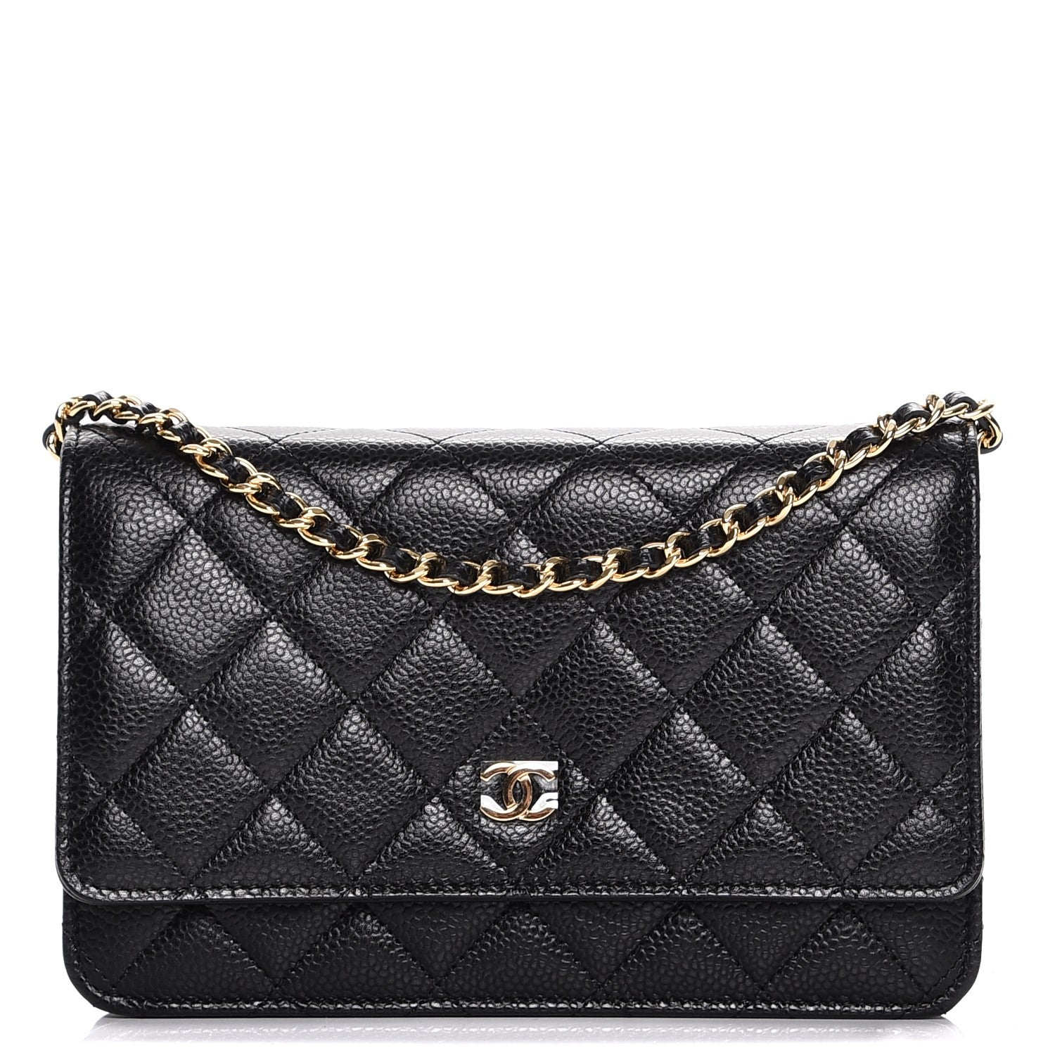 Chanel Caviar Quilted Wallet On Chain WOC Black 1 of 9