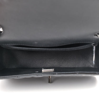 Chanel Patent Calfskin Quilted Mini Rectangular Flap So Black 4 of 8