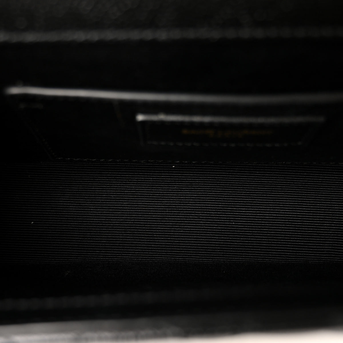 Saint Laurent Grain De Poudre Textured Mixed Matelasse Triquilt Small Monogram Satchel Black 5 of 9