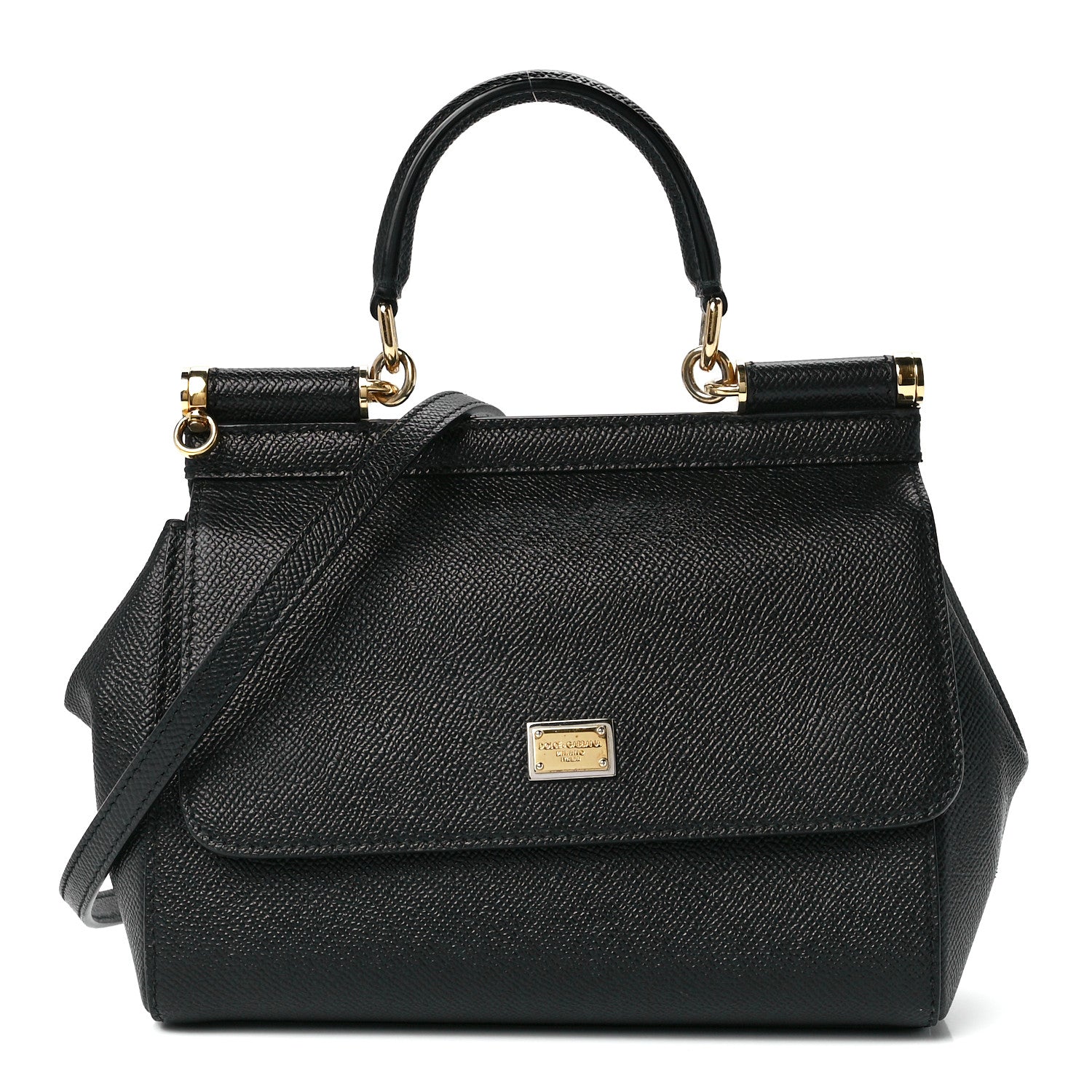 Dolce & Gabbana Dauphine Small Miss Sicily Satchel Black 1 of 10