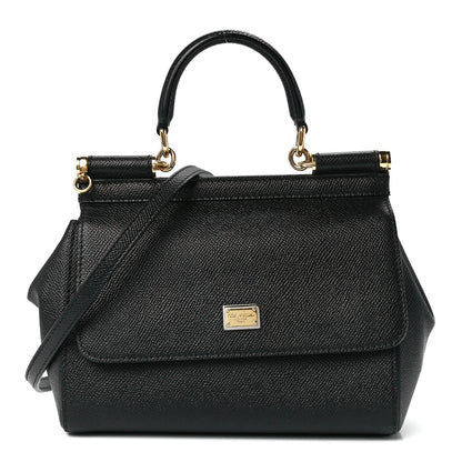 Dolce & Gabbana Dauphine Small Miss Sicily Satchel Black 1 of 10