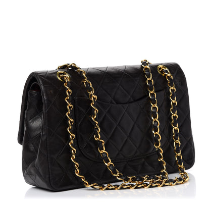 Chanel Lambskin Quilted Medium Double Flap Black 3 of 14