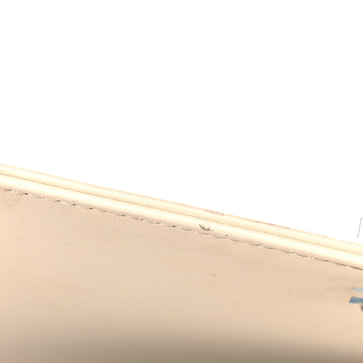 Calfskin Chevron Quilted Medium Boy Flap White