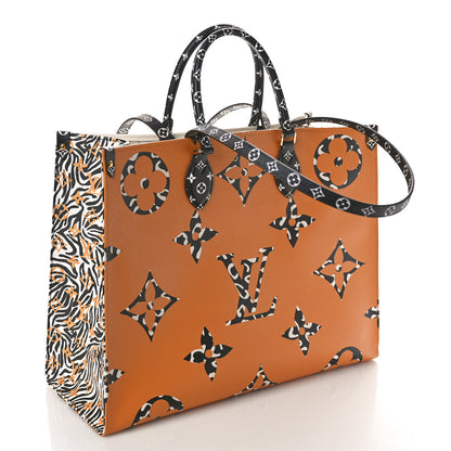 Louis Vuitton Monogram Giant Jungle Onthego GM Ivory 3 of 9