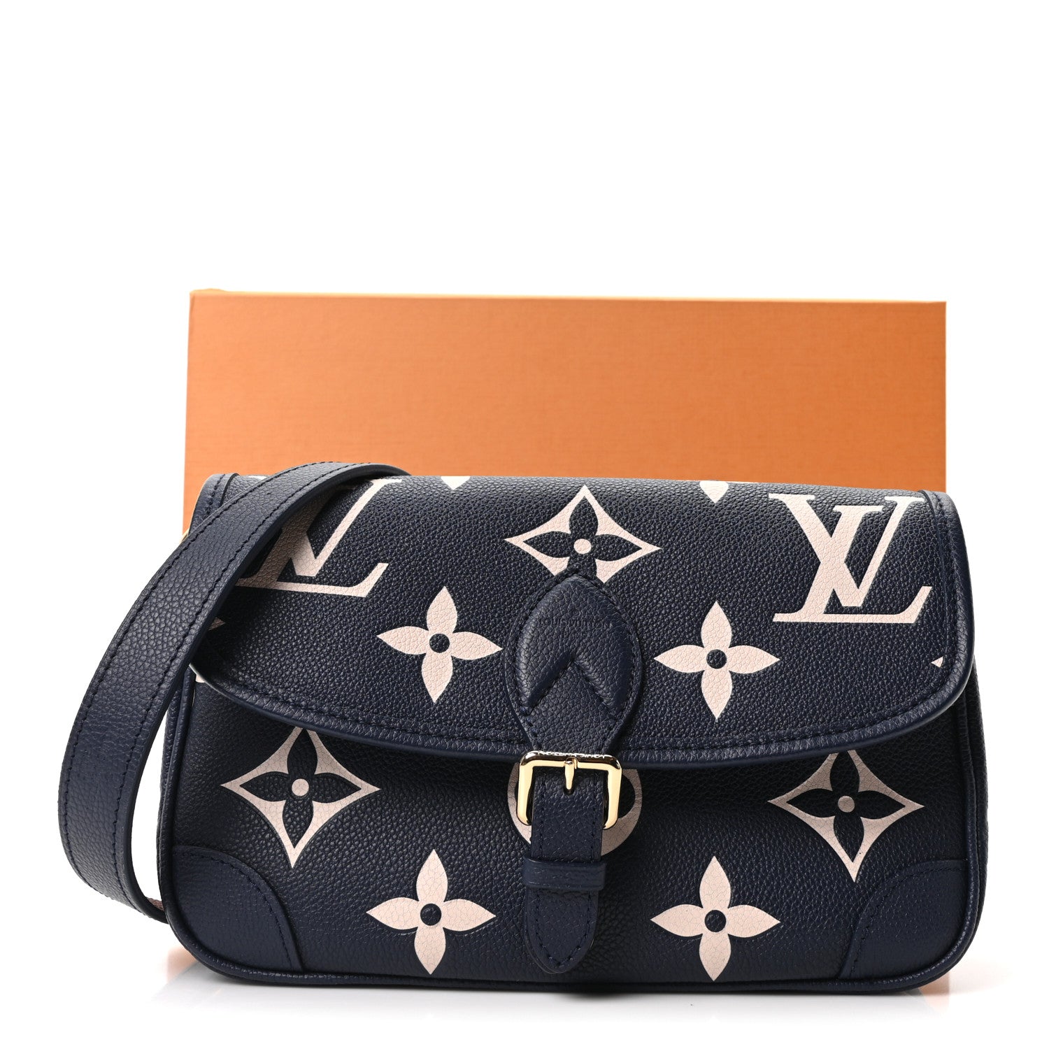 Louis Vuitton ハンドバッグ ダークブルー Louis Vuitton Empreinte Monogram Dauphine MM Blue Myrtle 1826172