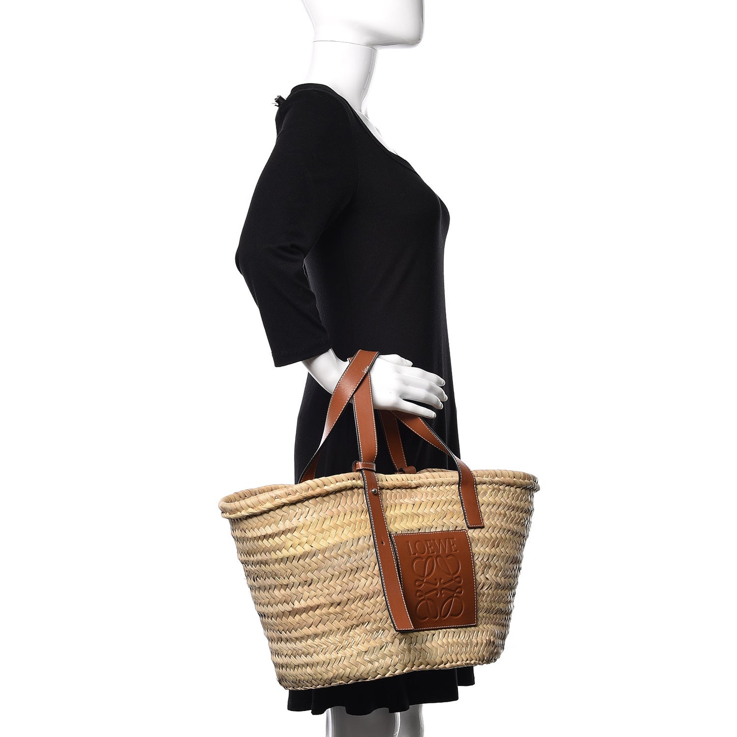 Raffia Large Basket Tote Bag Natural Tan