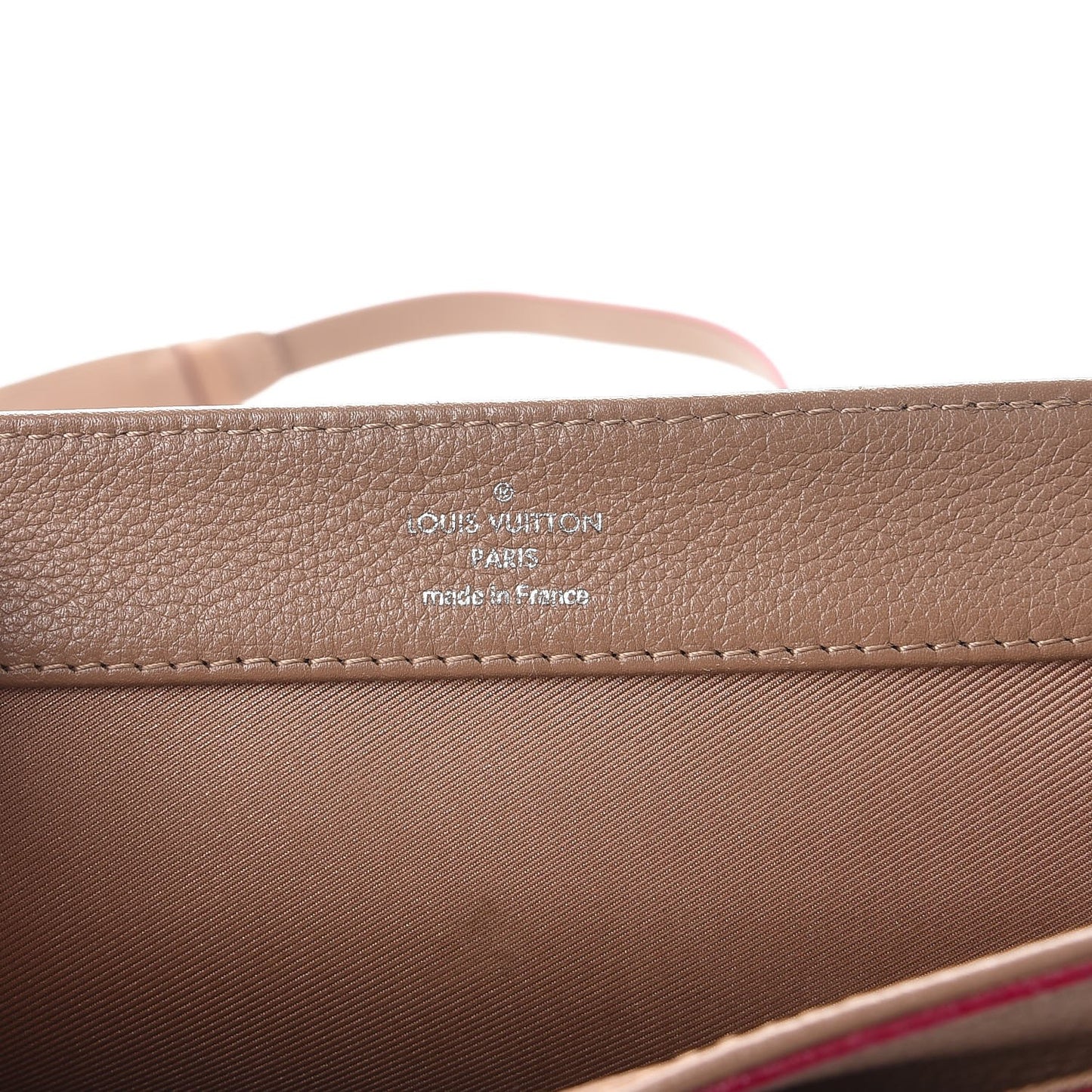 Soft Calfskin Lockme II Chain Bag BB Taupe Glace