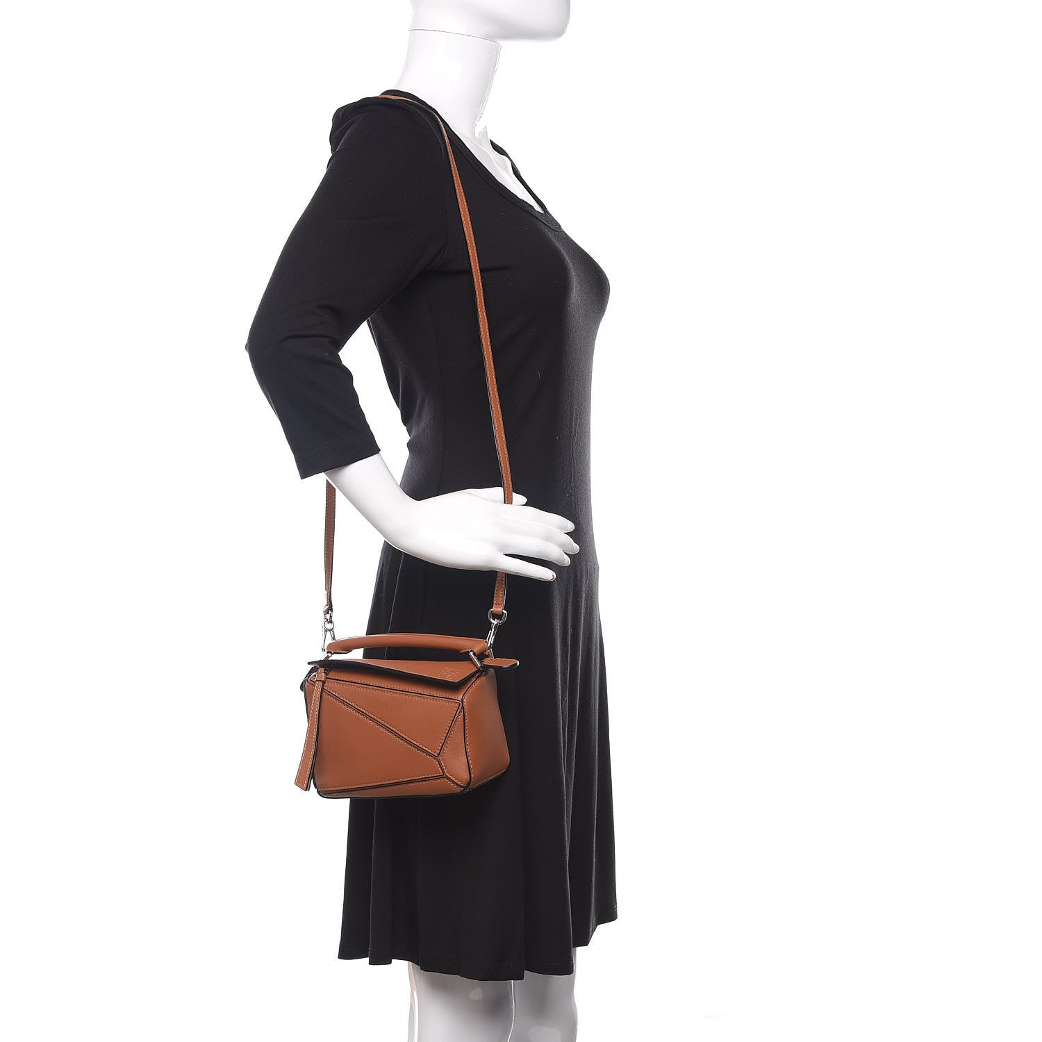 Loewe Calfskin Mini Puzzle Bag Tan 2 of 10
