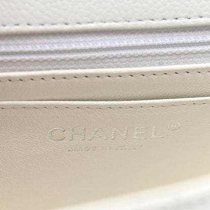 Chanel Caviar Quilted Mini Square Flap White 6 of 10