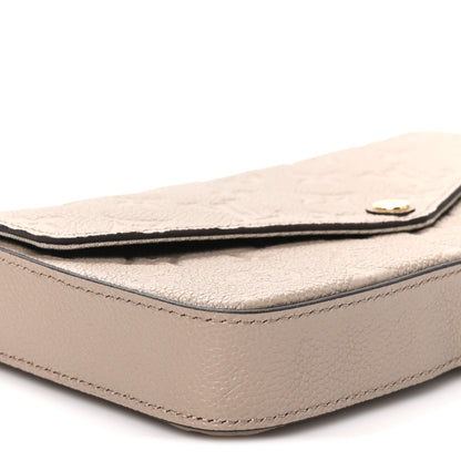 Louis Vuitton Empreinte Pochette Felicie Chain Wallet Tourterelle 9 of 10