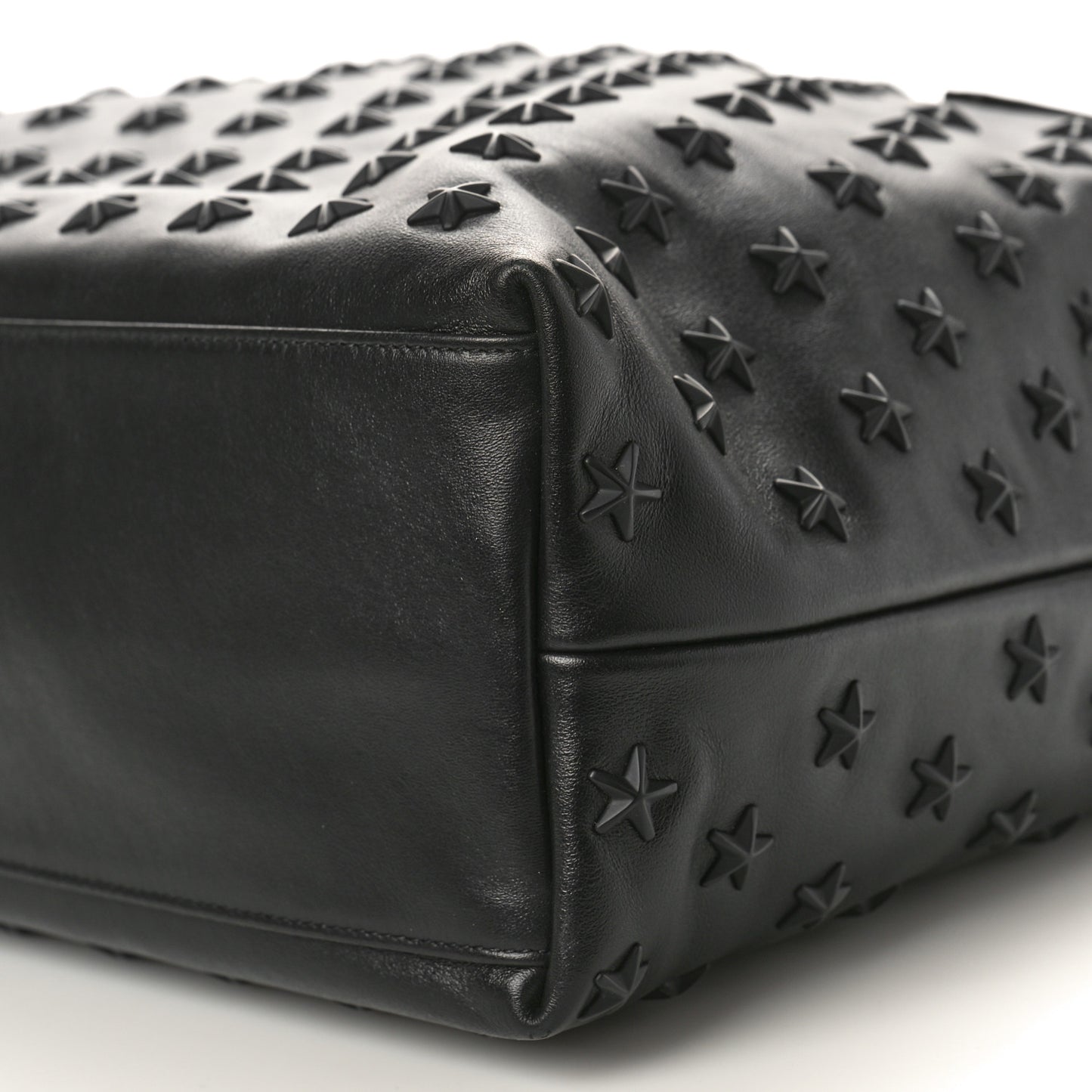 Calfskin Stars Pimlico North South Tote Black