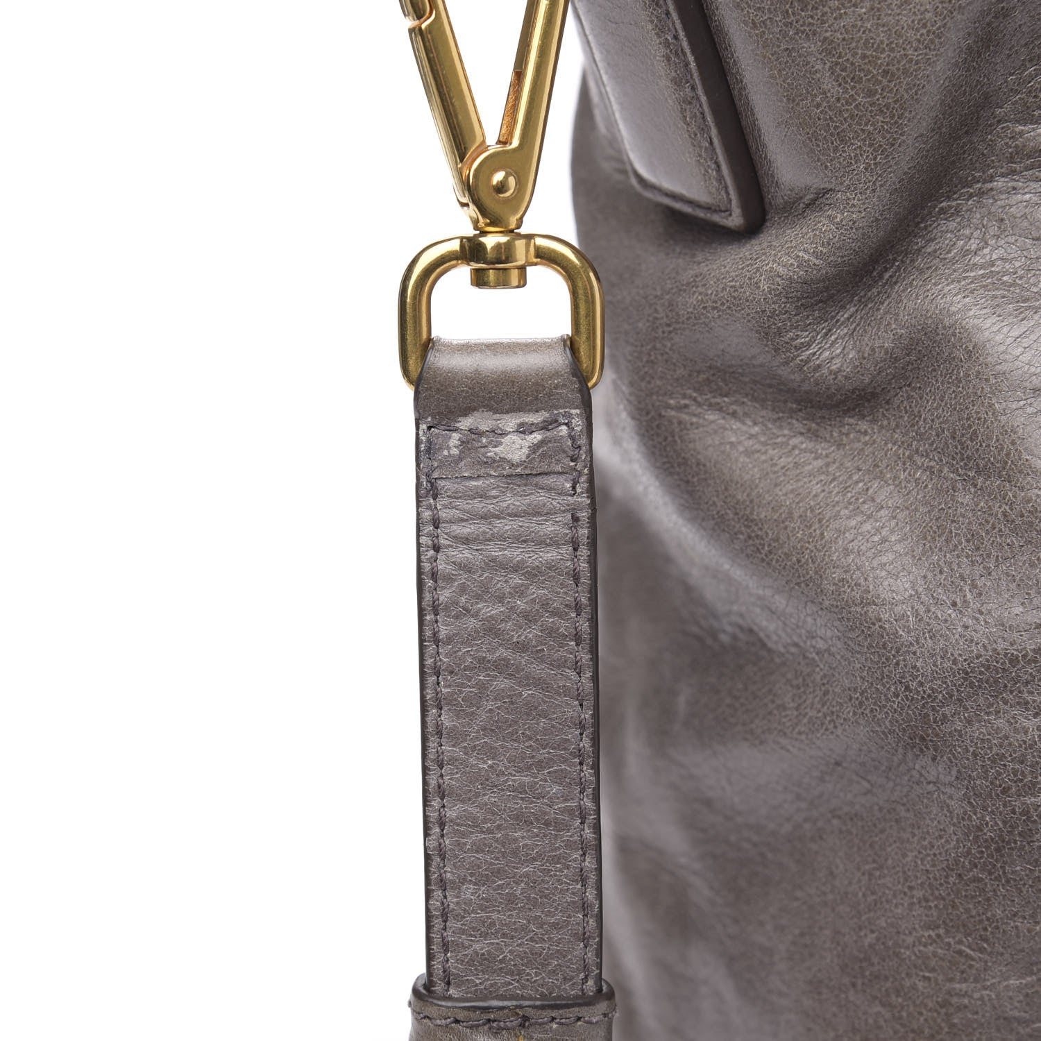 Prada Vitello Shine Top Handle Bag Fumo 14 of 16
