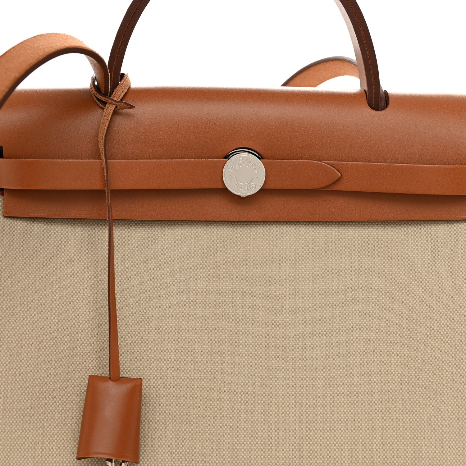Hermes Vache Hunter Toile Herbag Zip 31 PM Trench Gold 9 of 12