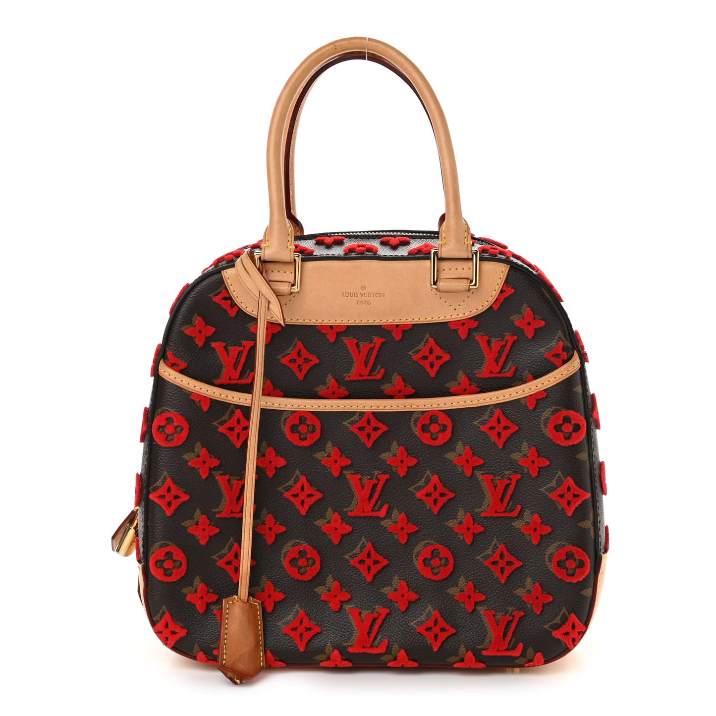 Monogram Tuffetage Deauville Cube Red