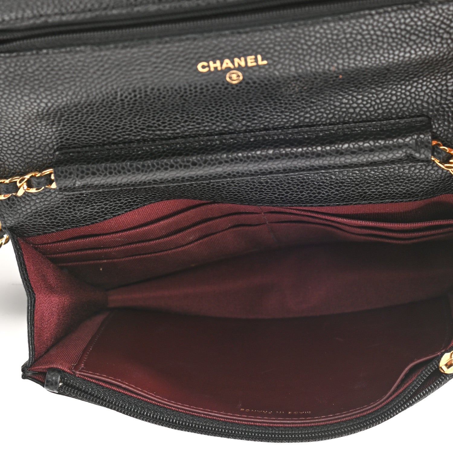 Chanel Caviar Quilted Wallet On Chain WOC Black 5 of 12