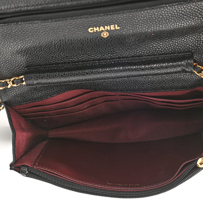 Chanel Caviar Quilted Wallet On Chain WOC Black 5 of 12