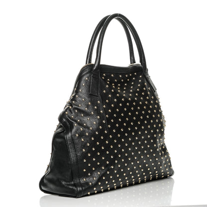 Alexander McQueen Lambskin Studded Large De Manta Tote Black 3 of 7