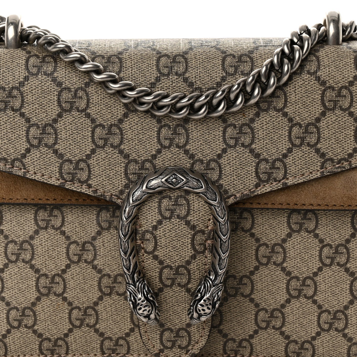 GG Supreme Monogram Mini Dionysus Shoulder Bag Taupe