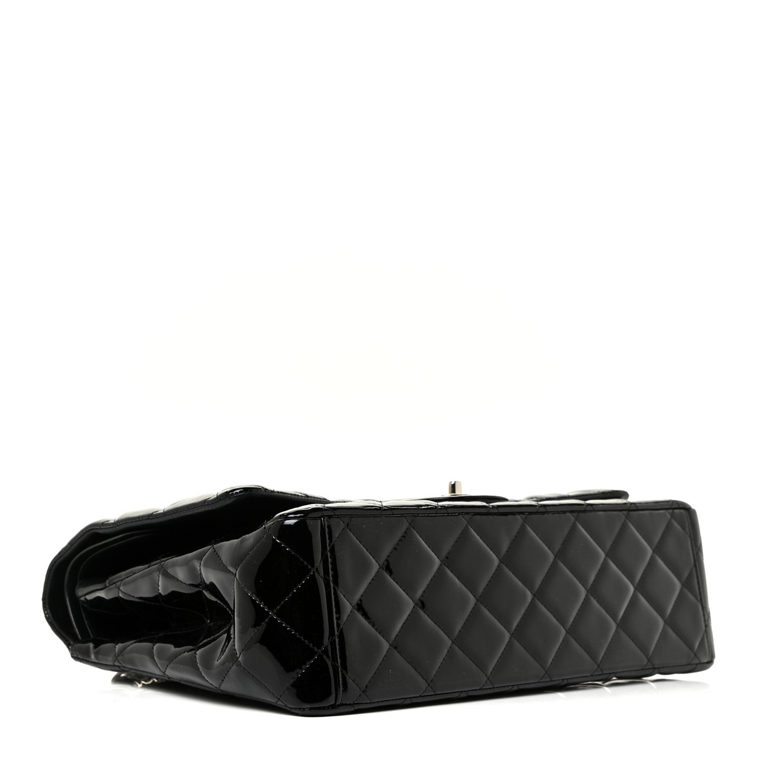 Chanel Patent Quilted Maxi Double Flap Black 3 of 25