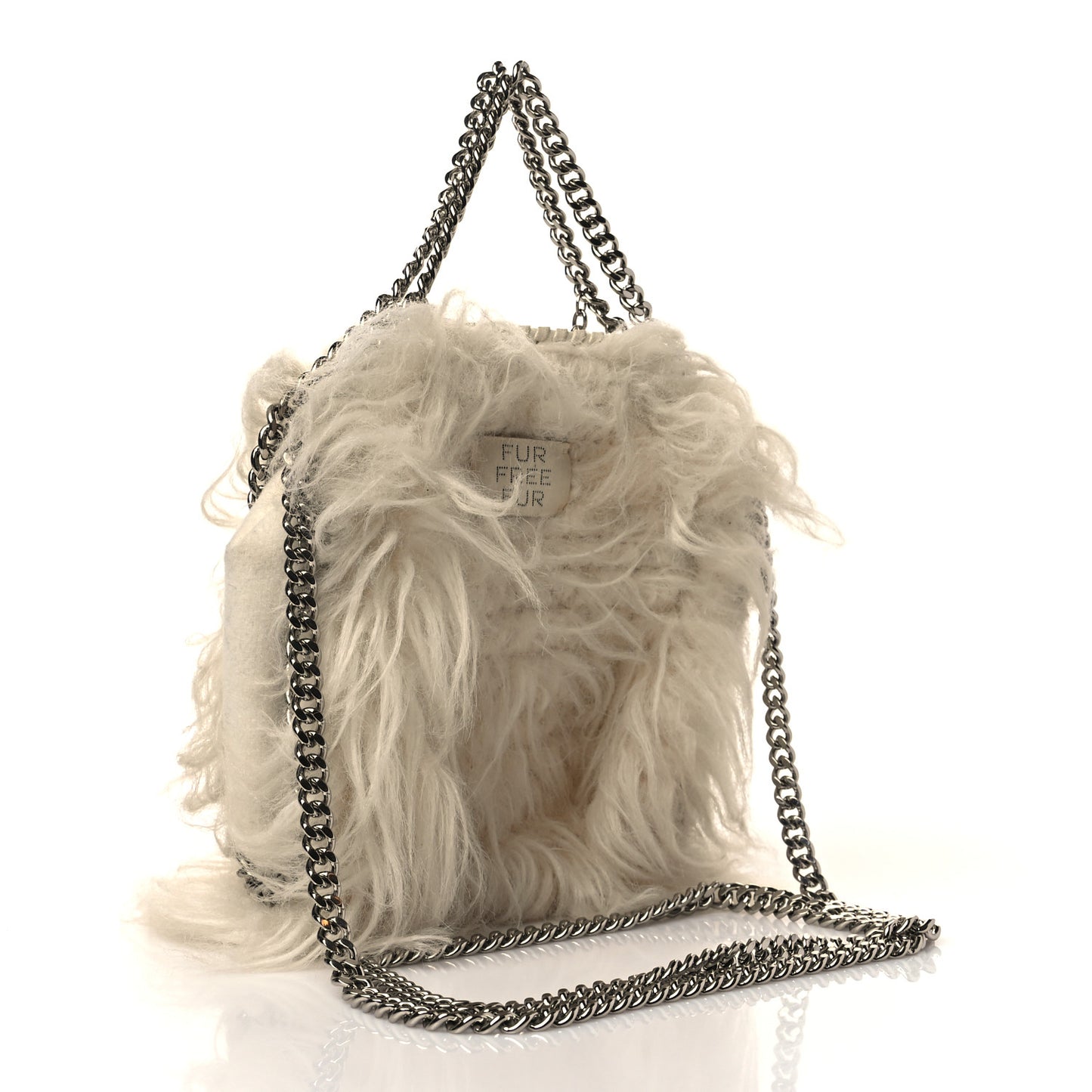 Eco Fur Mini Falabella Tote Ivory
