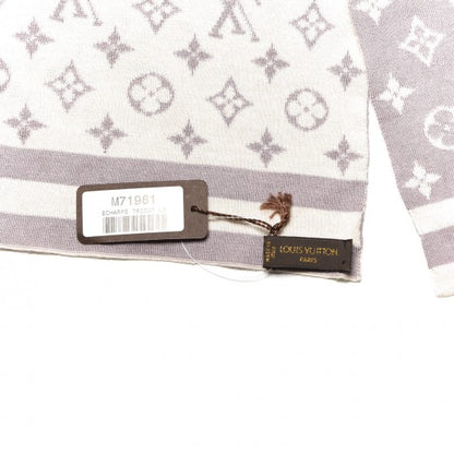 Louis Vuitton Cashmere Silk Monogram Scarf Lilac 4 of 4