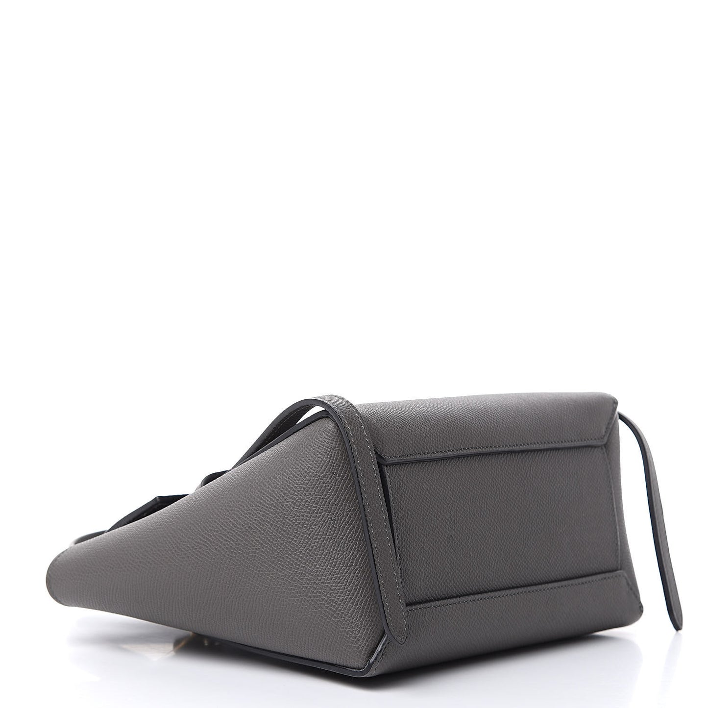 Grained Calfskin Nano Belt Bag Grey