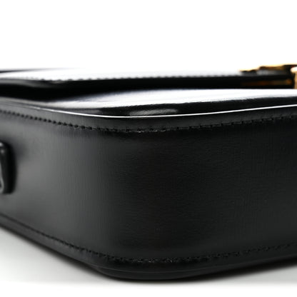 Celine Shiny Calfskin Triomphe Shoulder Bag Black 9 of 12