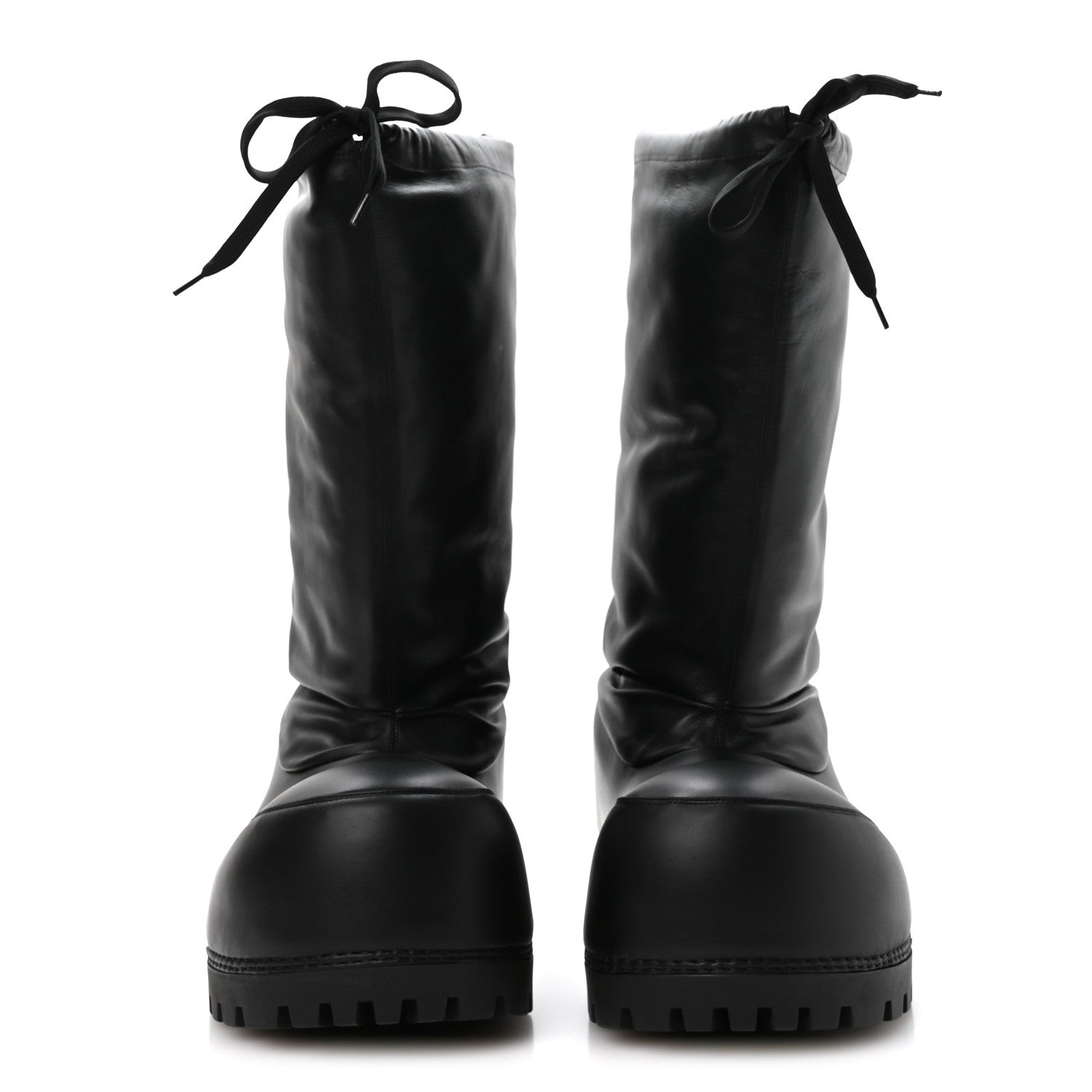 Balenciaga Shiny Super Soft Calfskin Mens Alaska High Boots 43-44